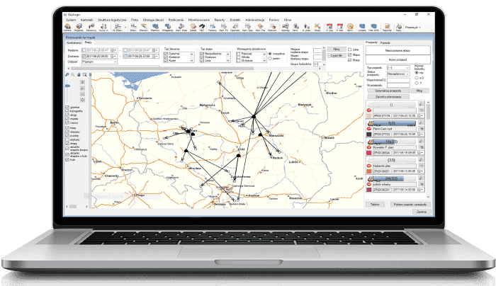 Routing supports the optimization of logistics processes